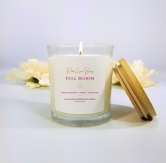 Full Bloom Primavera Handcrafted All Natural Premium Soy Candle