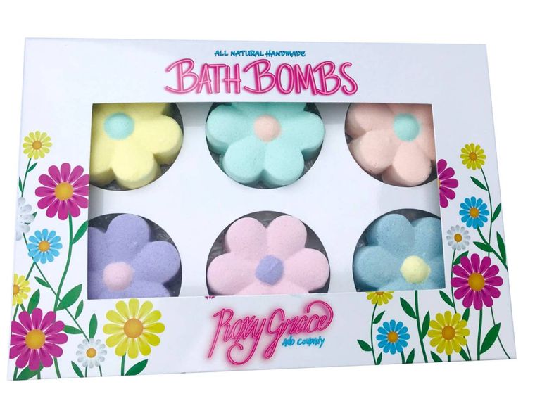 Bath Bomb Daisy Gift Set,All Natural Bath Bomb Flowers,Flower