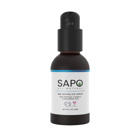 Sapo All Natural Eye Serum with Chamomile Flower, Citrus Oil, Peptides