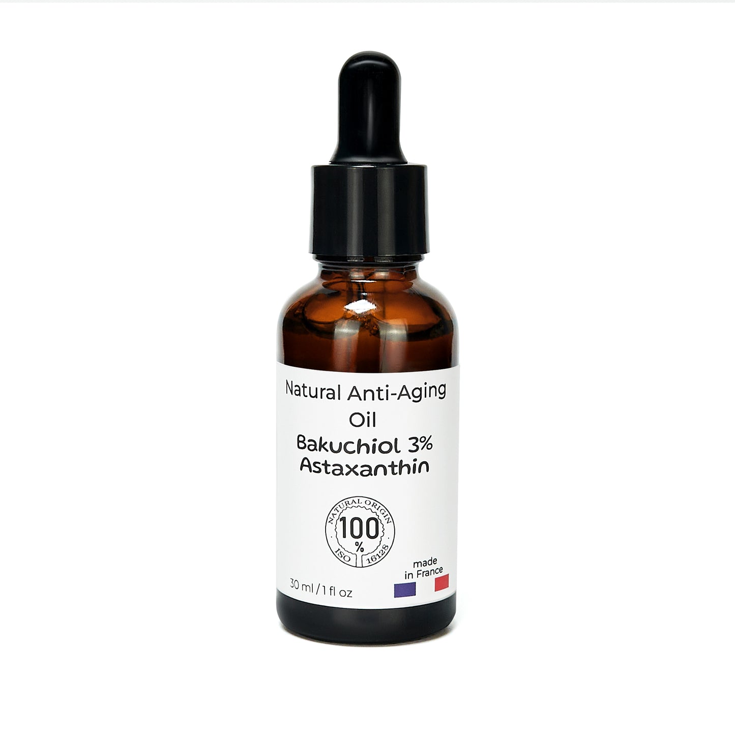 Antiaging oil 3% Bakuchiol + Astaxanthin in Squalane , 100% natural