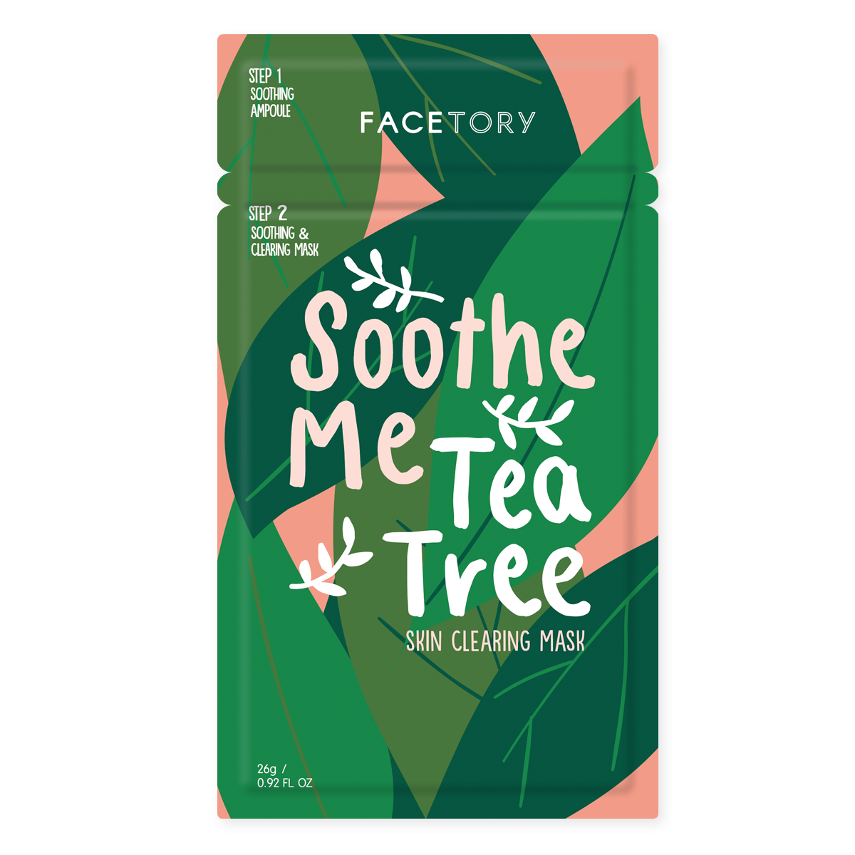 Soothe Me Tea Tree 2-Step Sheet Mask - Soothing & Clearing