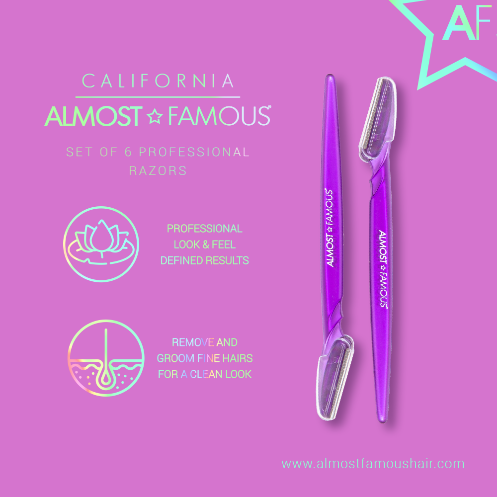 Almost Famous 6-pack Dermaplaning Razors set