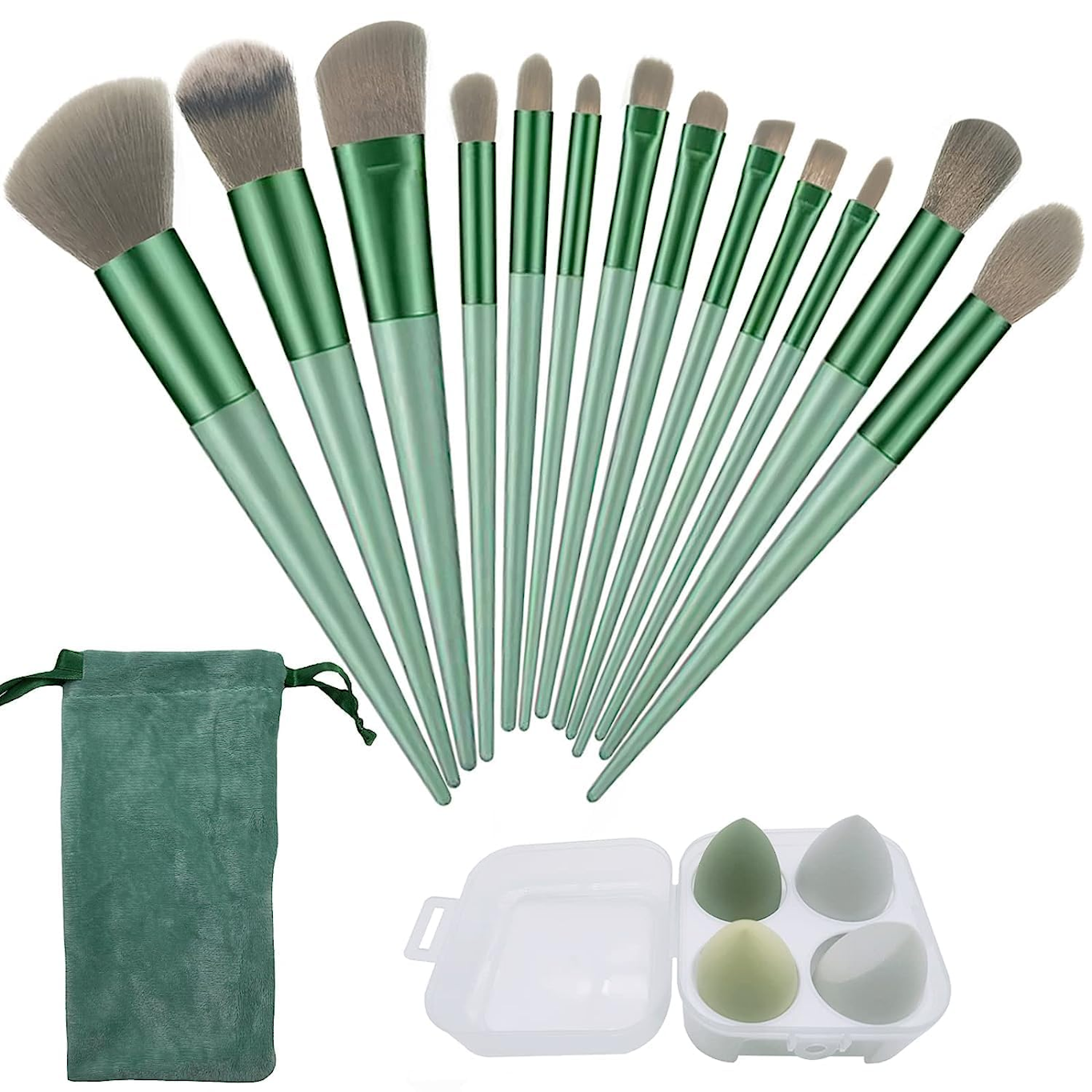 13 pcs Makeup Brushes Set with Beauty Blender