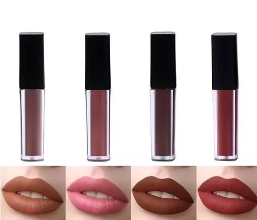 Waterproof Matte Mini Liquid Lipstick Smudge Proof Lipstick Combo (set