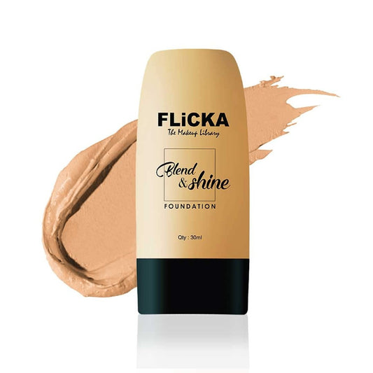 Blend & Shine Liquid Foundation for Face Makeup 30ml | Medium to High