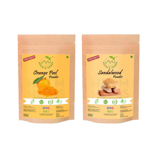 100% Natural Face pack (OrangePeel Sandalwood powder, Pack of 2)