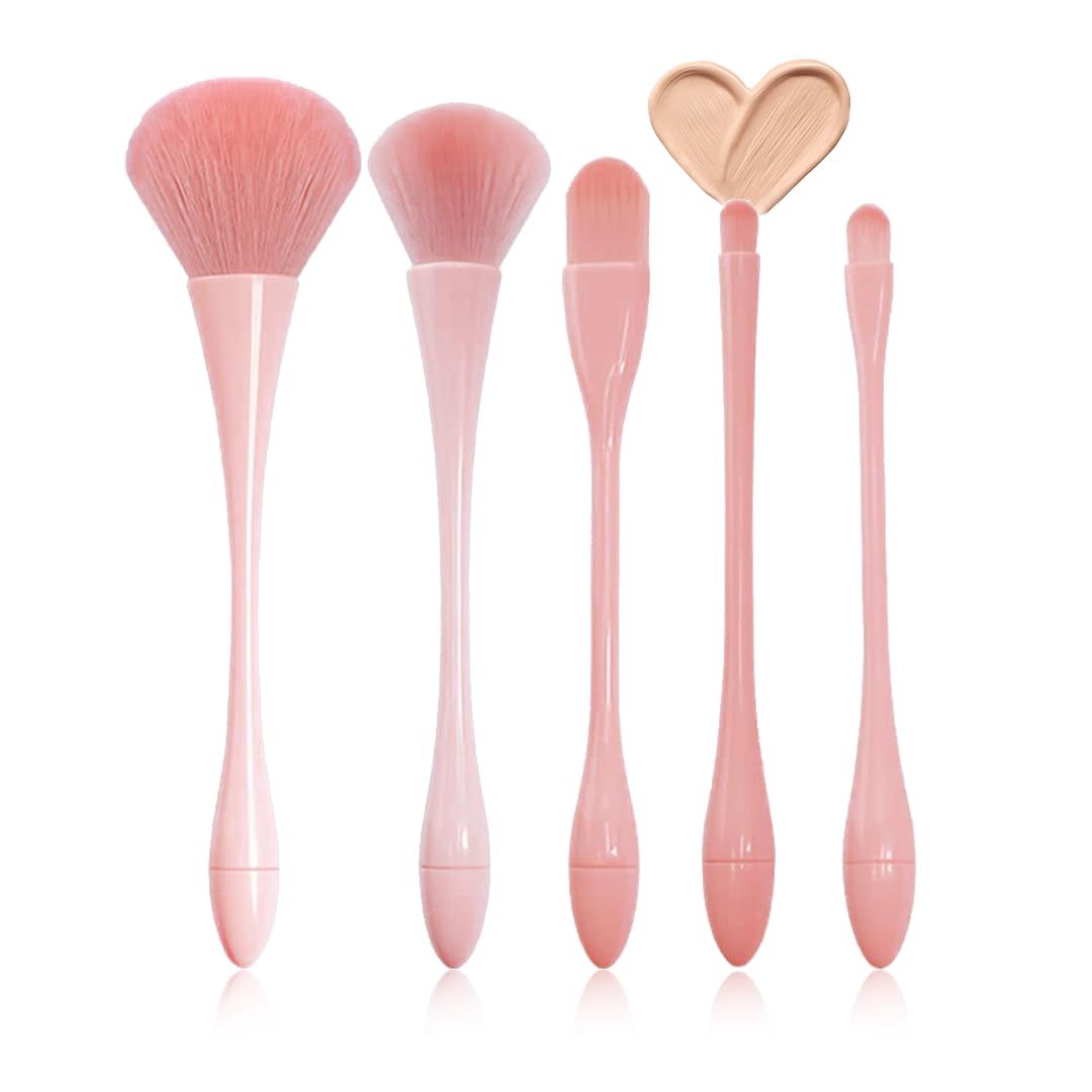 Mini Travel Makeup Brush Set, Soft Hair Makeup Tool Loose Powder,