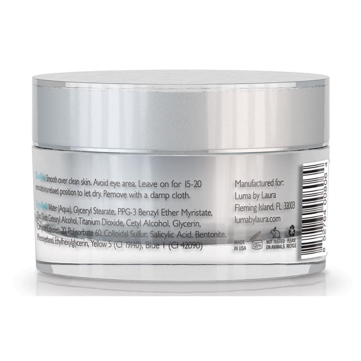 Anti-Blemish Facial Mask with Zinc, Sulfur, Salicylic & Bentonite Clay