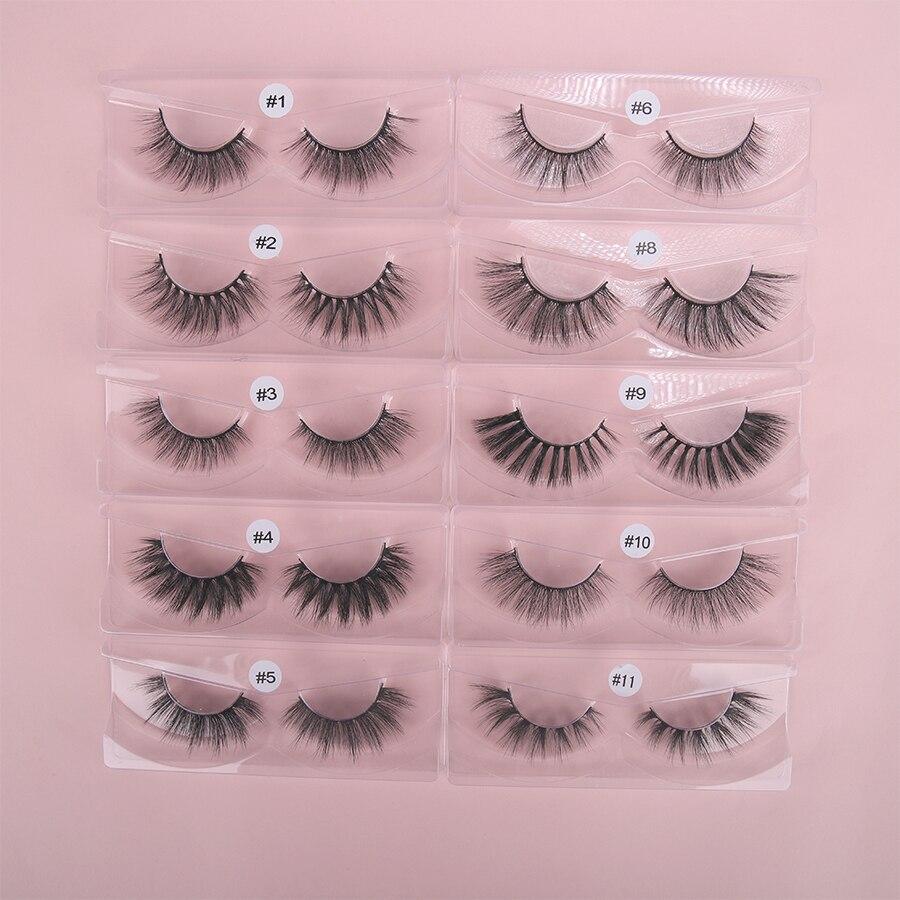 10 Pairs/Lot Wholesale Natural 3D False Eyelashes Fake Lashes Makeup