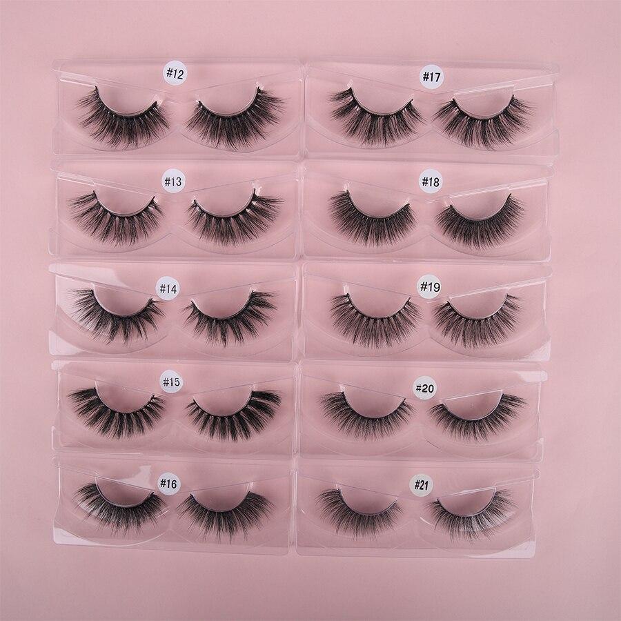 10 Pairs/Lot Wholesale Natural 3D False Eyelashes Fake Lashes Makeup