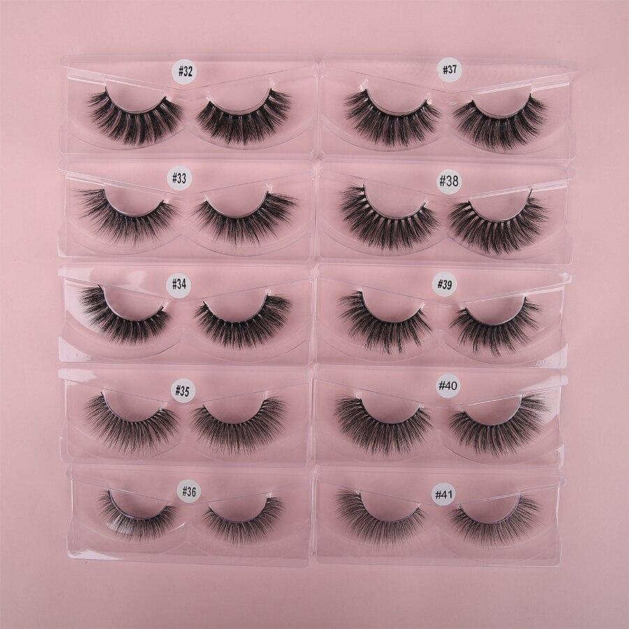 10 Pairs/Lot Wholesale Natural 3D False Eyelashes Fake Lashes Makeup