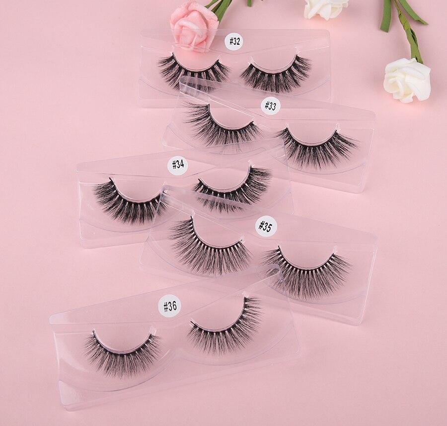 10 Pairs/Lot Wholesale Natural 3D False Eyelashes Fake Lashes Makeup