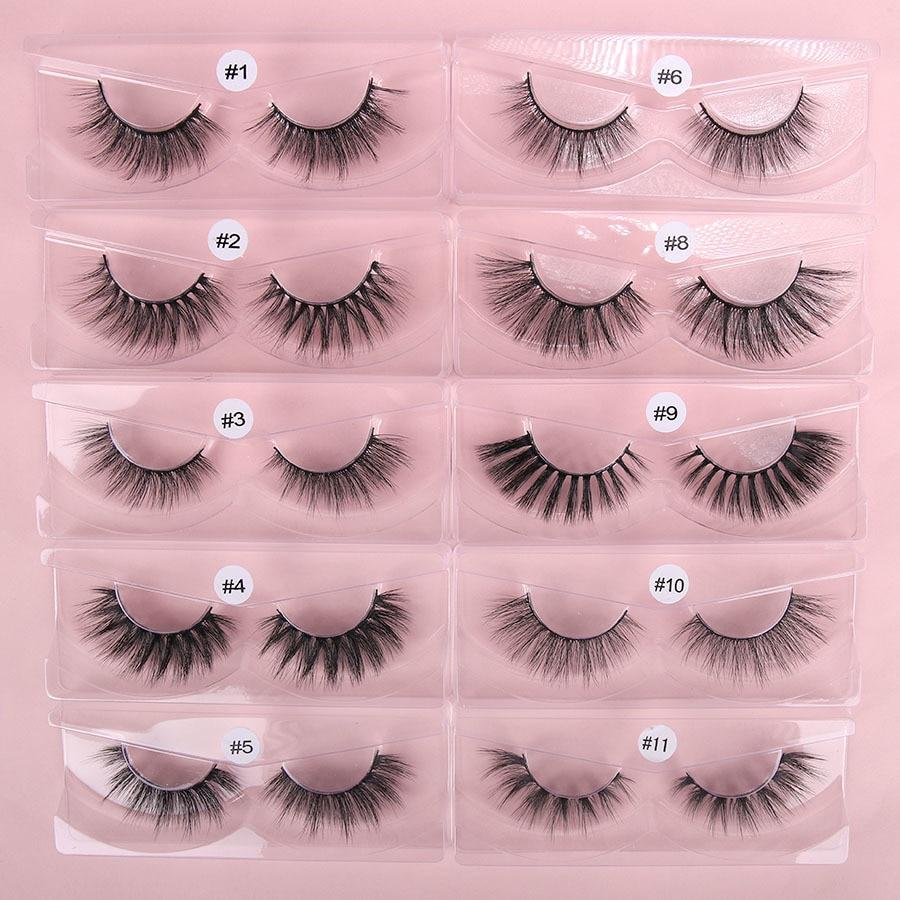 10 Pairs/Lot Wholesale Natural 3D False Eyelashes Fake Lashes Makeup