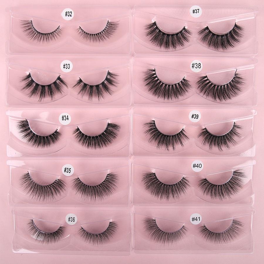 10 Pairs/Lot Wholesale Natural 3D False Eyelashes Fake Lashes Makeup