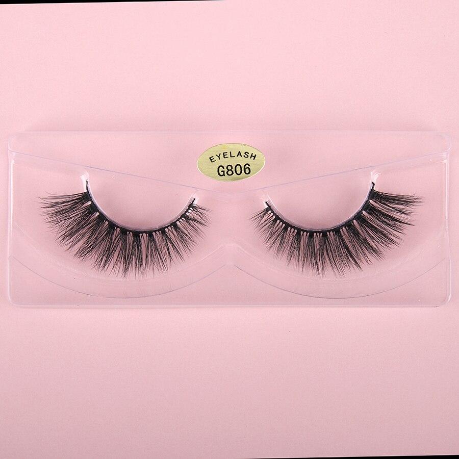 10/20/30/40/50 Pairs Wholesale Natural False Eyelashes Long 3d Mink