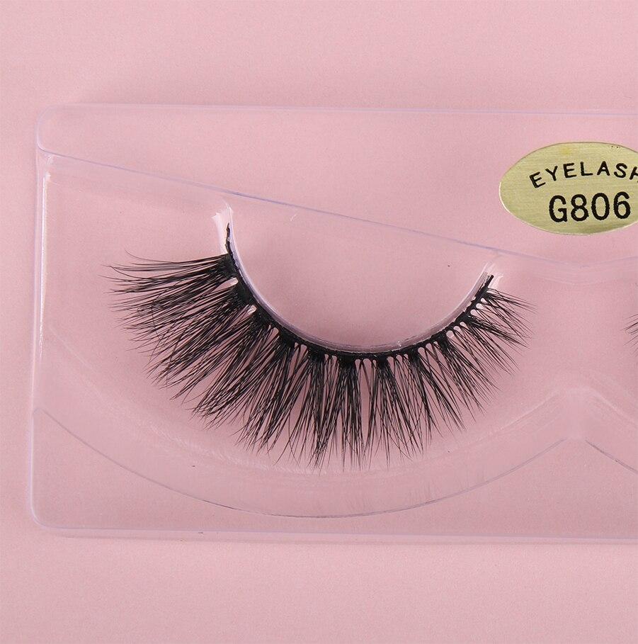 10/20/30/40/50 Pairs Wholesale Natural False Eyelashes Long 3d Mink