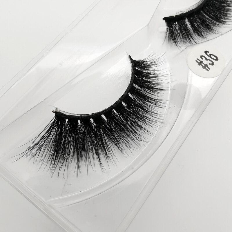 Mink Eye Lashes Wholesale 20/30/40/100 PCS  Mink Fluffy Fake Eyelashes