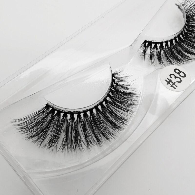 Mink Eye Lashes Wholesale 20/30/40/100 PCS  Mink Fluffy Fake Eyelashes