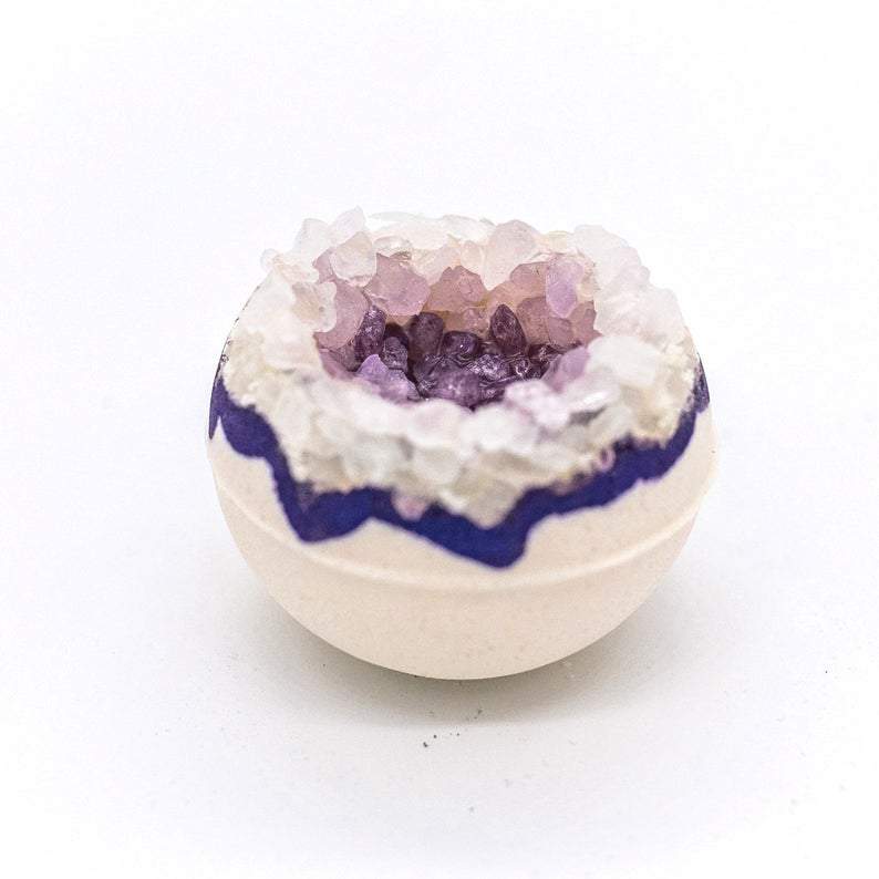 Artisan Amethyst Geo Vegan Bath Bomb