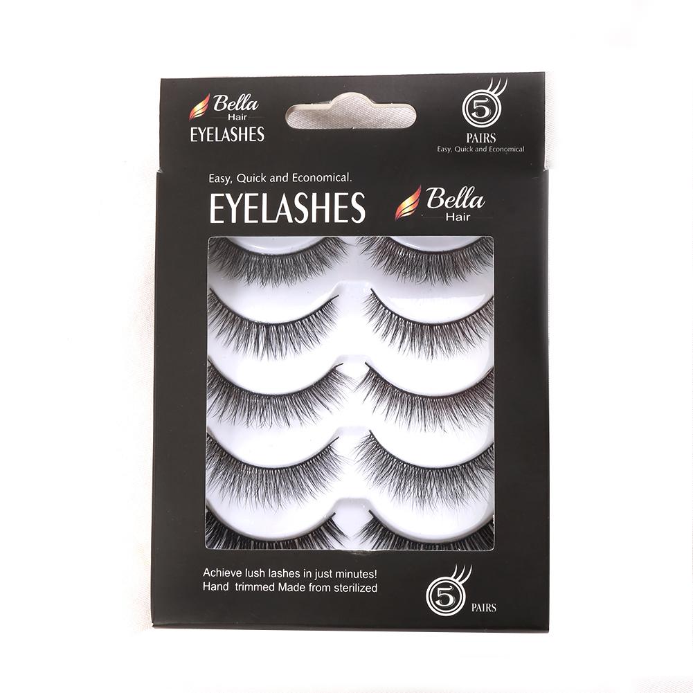 Top Quality False Eyelashes Makeup Synthetic Eyelashes 5pairs/box