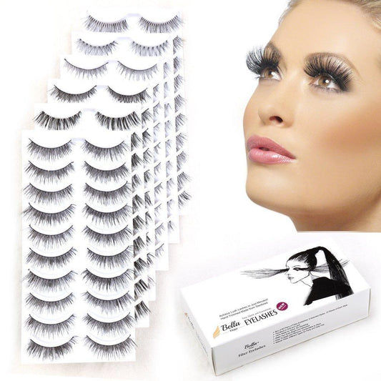 Bella Hair False Eyelashes Extension 6 Different Style Cosmetic Strip