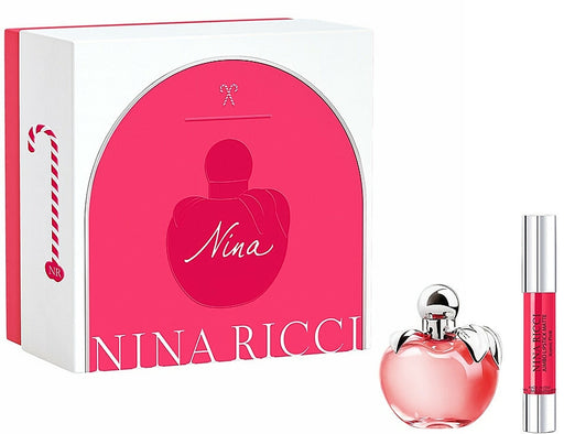 Nina Ricci Nina Gift Set 50ml EDT + 2.5g Its Lipstick - Iconic Pink